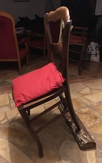 chaise inclinée