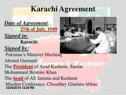 Karachi Agreement